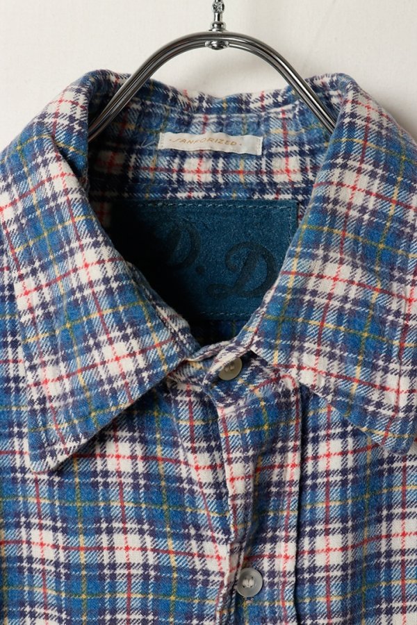 画像2: DENIM DOCTORS デニムドクターズ BIG NAIL STUDS FLANNEL SHIRTS - BODY STUDS T-6{-BEA} (2)