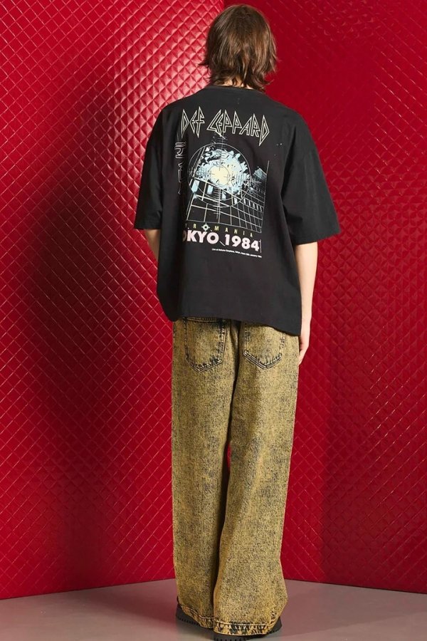 画像3: MA LABEL BY MAISON SPECIAL DEF LEPPARD Prime-Over Crew Neck T-Shirt #3{-BEA}{E-} (3)