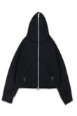 画像1: MAISON CASANOVA メゾンカサノバ Cropped Hoodie DIABLO{E-}{-BFA} (1)