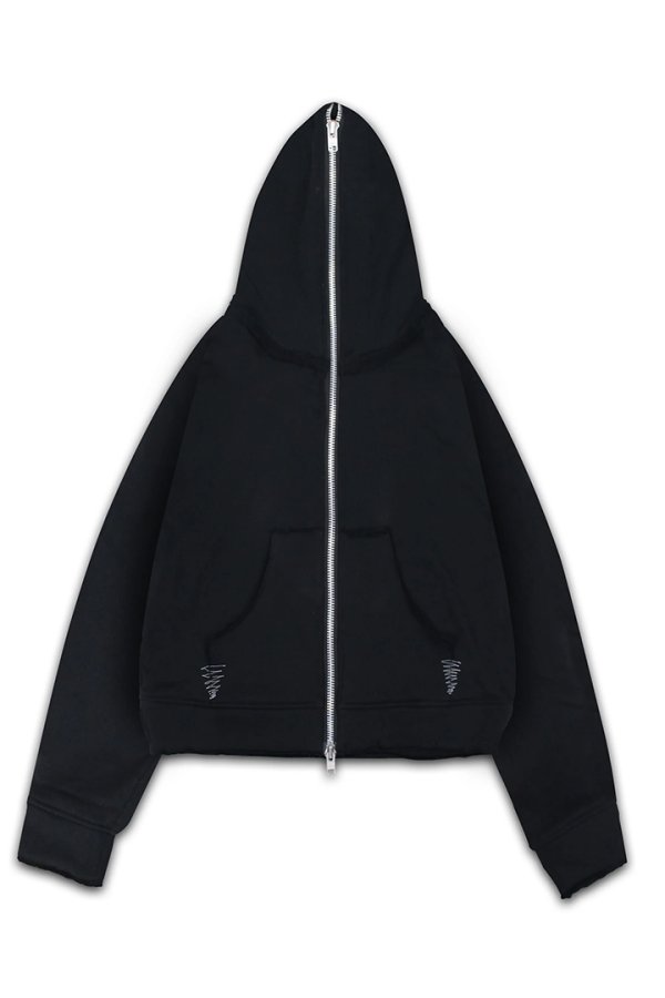 画像1: MAISON CASANOVA メゾンカサノバ Cropped Hoodie DIABLO{E-}{-BFA} (1)