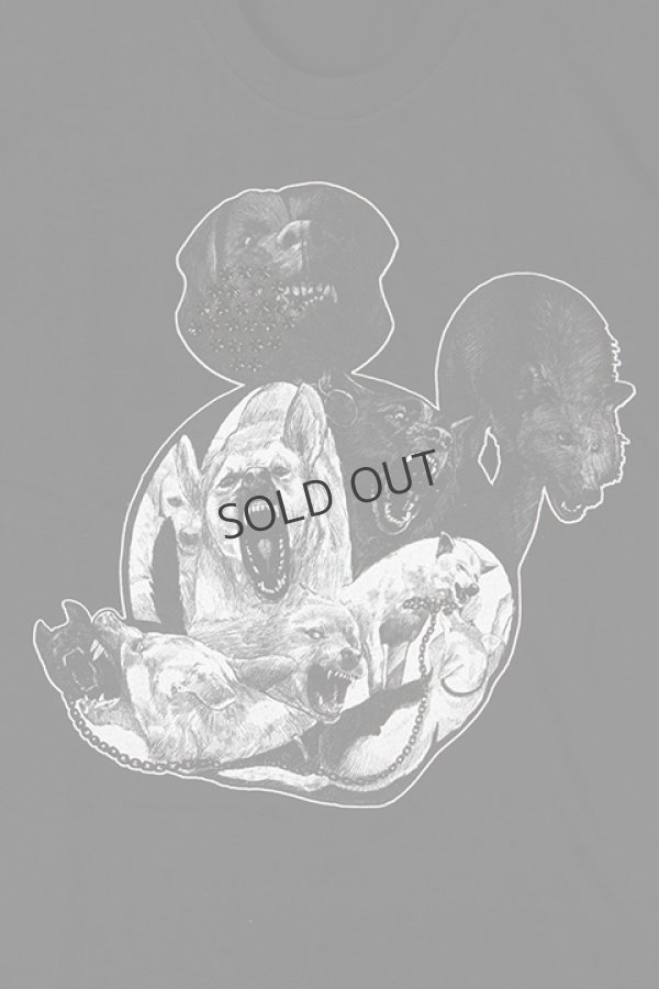 画像3: {SOLD}DOMREBEL ドムレーベル DOGFACE T-SHIRT ブラックスワロフスキー{-AHS} (3)