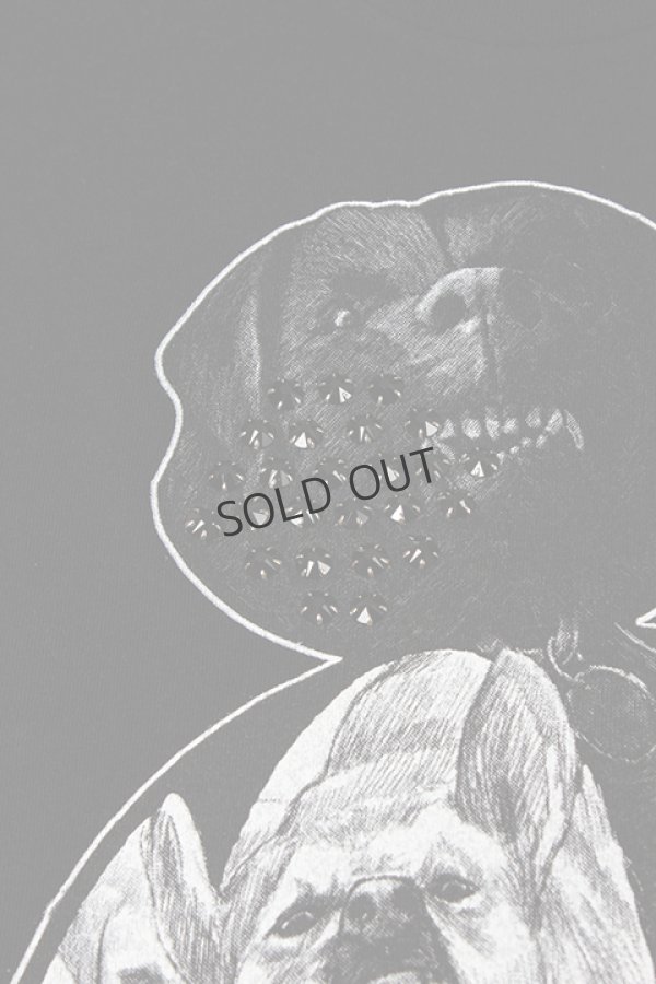 画像4: {SOLD}DOMREBEL ドムレーベル DOGFACE T-SHIRT ブラックスワロフスキー{-AHS} (4)