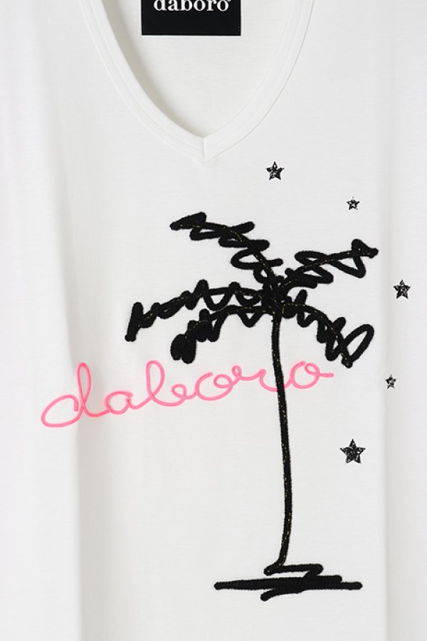 画像3: daboro ダボロ palm tree TEE{-AHS} (3)