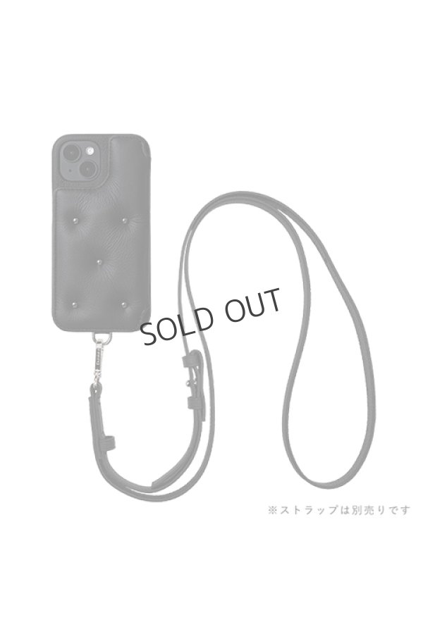 画像3: {※取り寄せ不可}DEMIU デミュウ BALLON CINQ/iPhone15/ブラック×ブラックスタッズ{DU-BAC16BZ} (3)