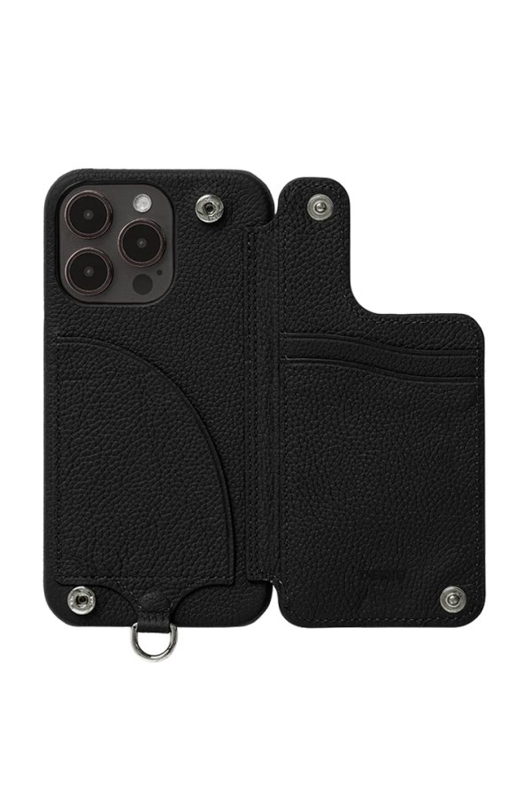 画像2: DEMIU デミュウ POCHE/iPhone15ProMax/ブラック{DU-PCE19BK} (2)