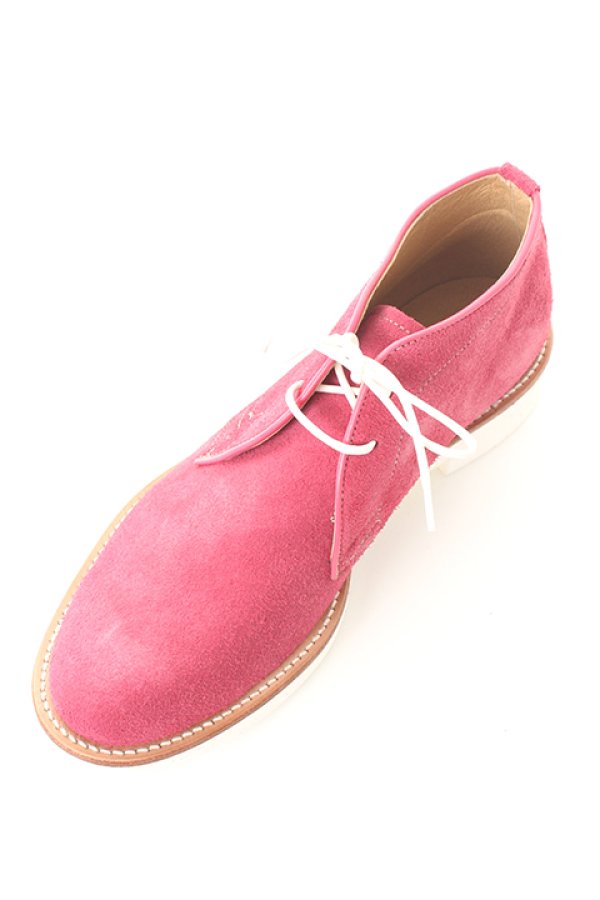画像2: ▽ 50%OFF アウトレットセール35,200円→17,600円▽ DELAY by Win&Sons|ディレイ バイ ウィンアンドサンズ Back Chukka Boots{DW18-A-004(4848)-PNK-ADS} (2)