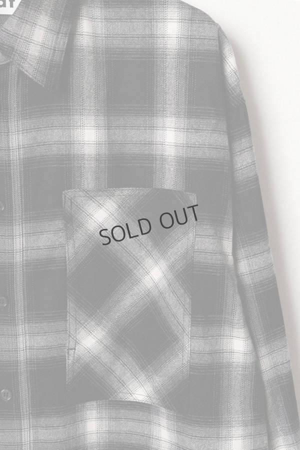 画像3: {SOLD}ekat エカット(UNISEX) PATCH POCKET CHECK SHIRT{-BEA} (3)