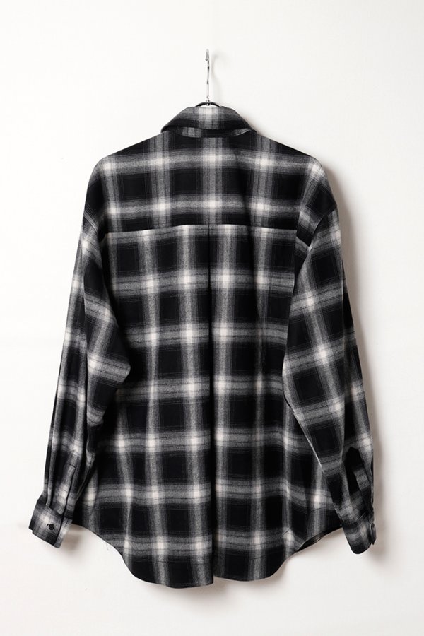 画像5: ekat エカット(UNISEX) PATCH POCKET CHECK SHIRT{-BEA} (5)