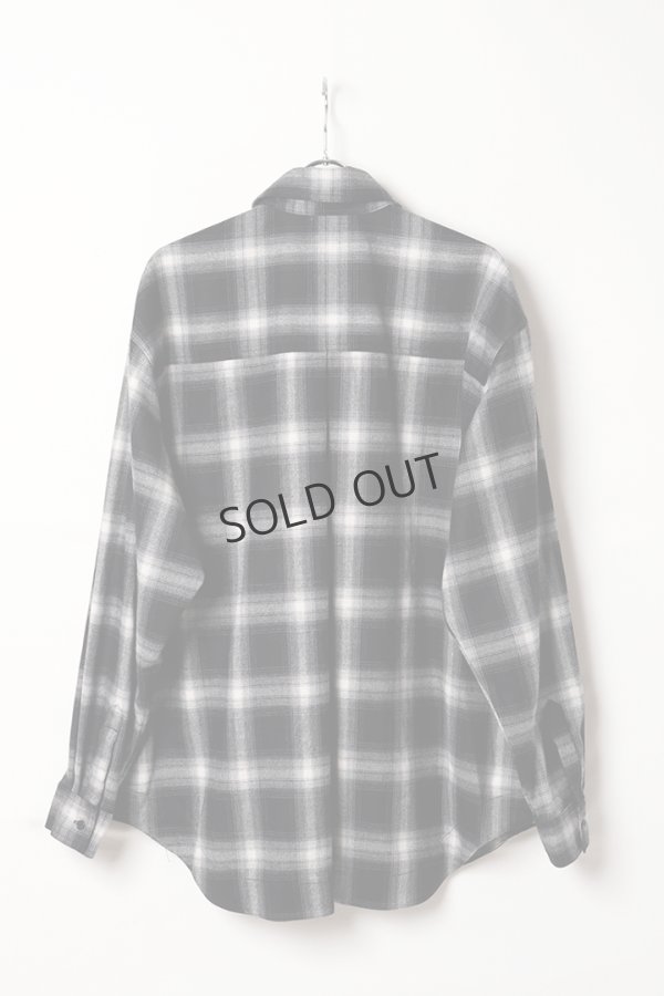 画像5: {SOLD}ekat エカット(UNISEX) PATCH POCKET CHECK SHIRT{-BEA} (5)