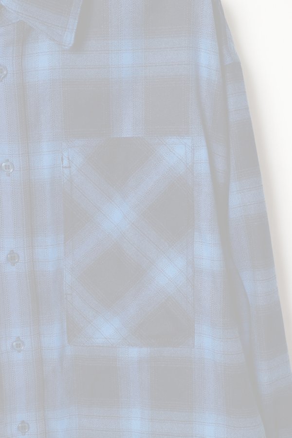 画像3:  {SOLD} ekat エカット(UNISEX) PATCH POCKET CHECK SHIRT{-BEA} (3)