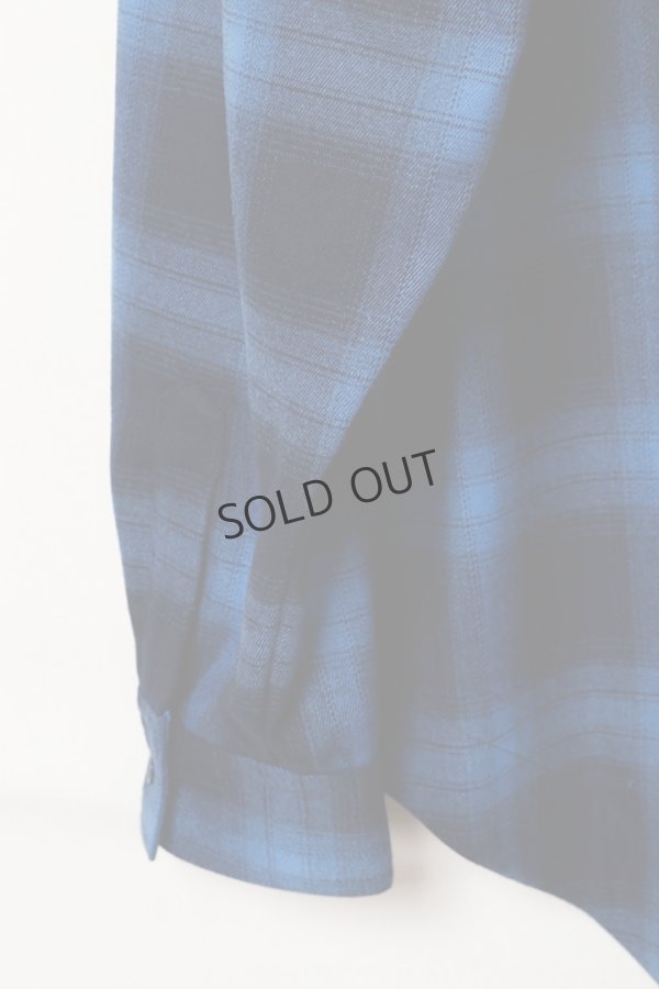 画像4: {SOLD}ekat エカット(UNISEX) PATCH POCKET CHECK SHIRT{-BEA} (4)