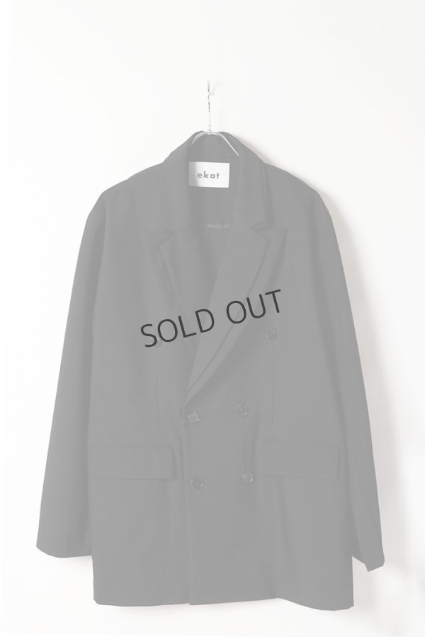 画像1: {SOLD}ekat エカット(UNISEX) DOUBLE COLLAR JACKET{-BFS} (1)