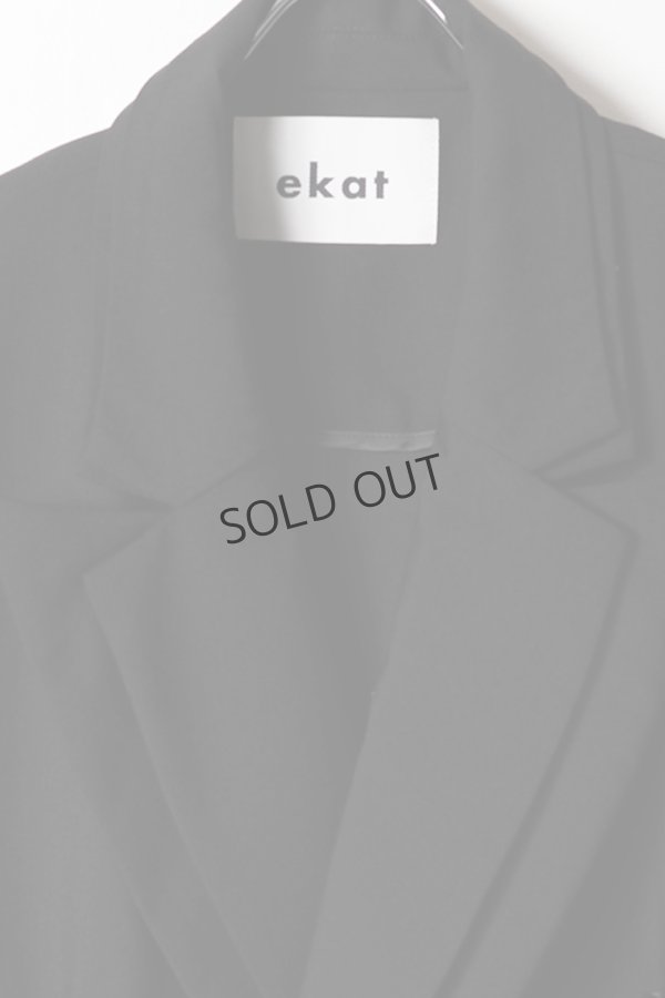 画像2: {SOLD}ekat エカット(UNISEX) DOUBLE COLLAR JACKET{-BFS} (2)