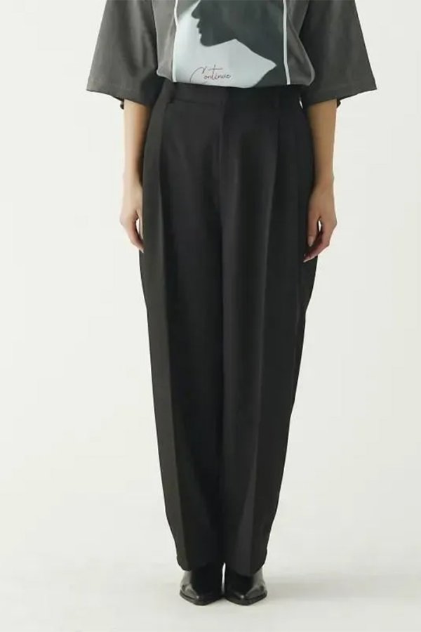 画像1: ekat エカット(UNISEX) COCCON TUCK TROUSERS{-BFS} (1)