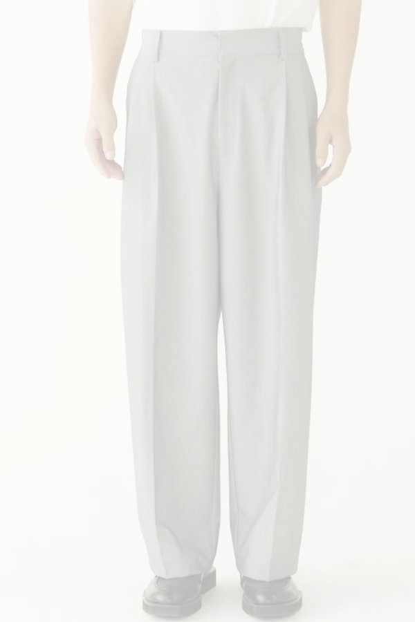 画像1:   ekat エカット(UNISEX) COCCON TUCK TROUSERS{-BFS} (1)
