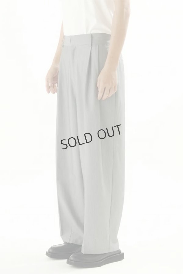 画像2: {SOLD}ekat エカット(UNISEX) COCCON TUCK TROUSERS{-BFS} (2)