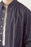 画像4: ekat エカット(UNISEX) CUT OFF DENIM SHIRT{-BFS} (4)
