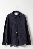画像6: ekat エカット(UNISEX) CUT OFF DENIM SHIRT{-BFS} (6)
