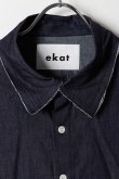 画像7: ekat エカット(UNISEX) CUT OFF DENIM SHIRT{-BFS} (7)