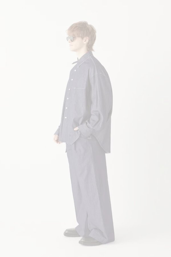 画像14:  {SOLD} ekat エカット(UNISEX) CUT OFF DENIM SHIRT{-BFS} (14)