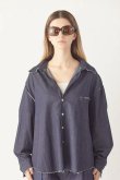 画像16: ekat エカット(UNISEX) CUT OFF DENIM SHIRT{-BFS} (16)
