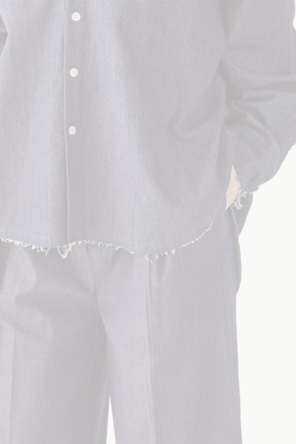 画像20:  {SOLD} ekat エカット(UNISEX) CUT OFF DENIM SHIRT{-BFS} (20)