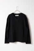 画像1: ekat エカット(UNISEX) V NECK DROST SWEAT{-BFS} (1)