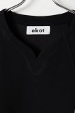 画像2: ekat エカット(UNISEX) V NECK DROST SWEAT{-BFS} (2)