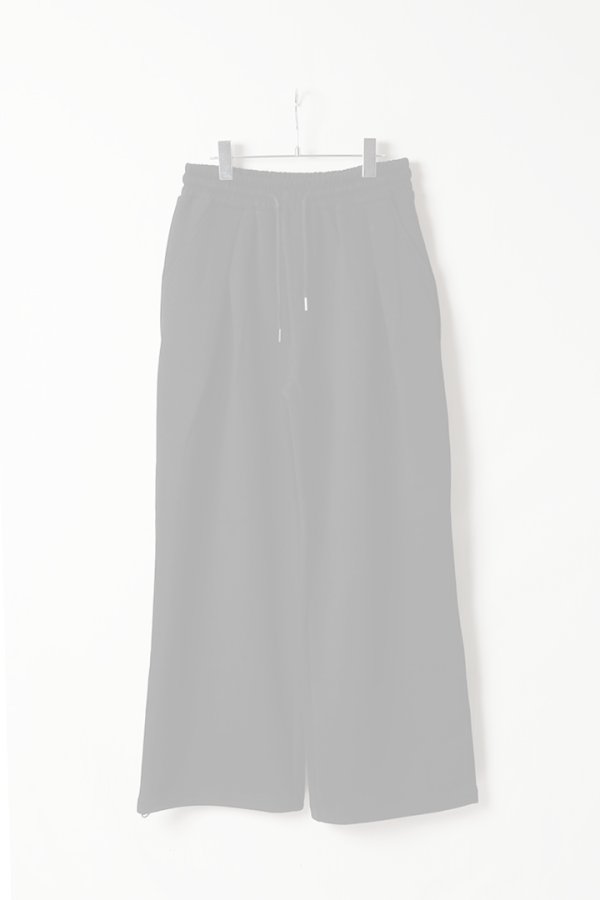 画像1:   ekat エカット(UNISEX) FRONT TUCK WIDE SWEAT PANTS{-BFS} (1)