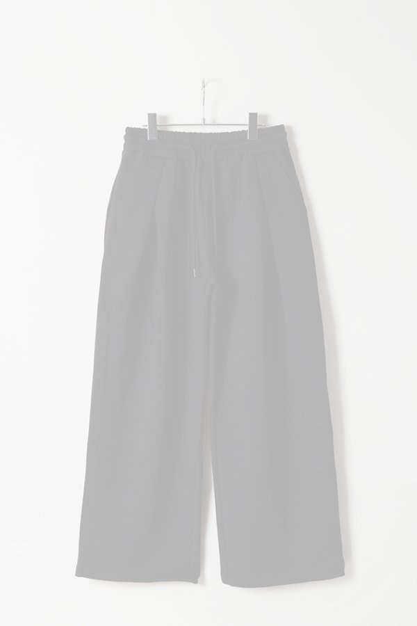 画像1: ekat エカット(UNISEX) FRONT TUCK WIDE SWEAT PANTS{-BFS} (1)
