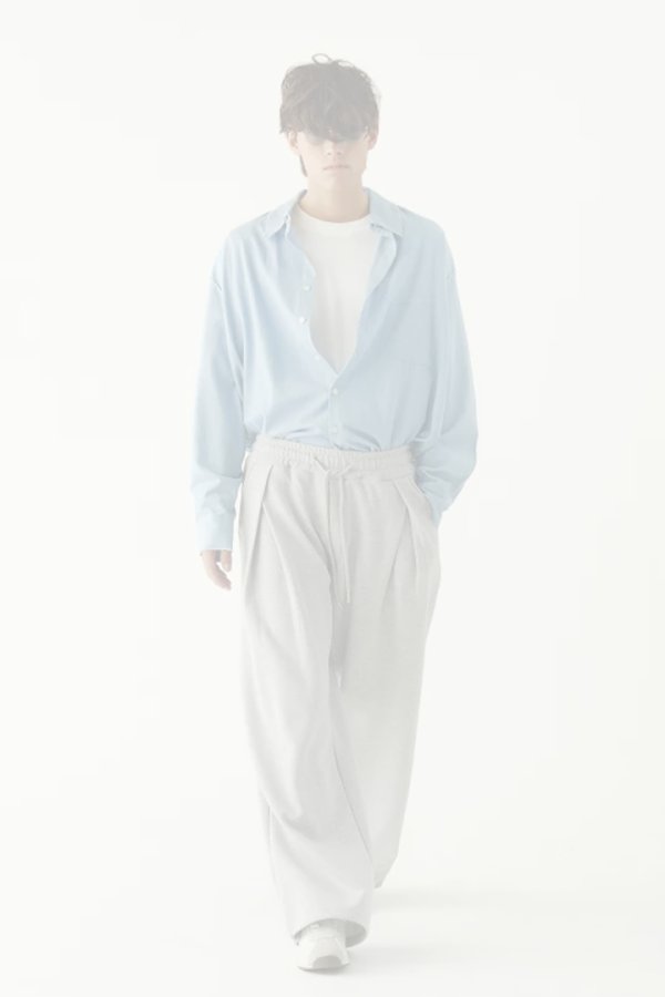 画像3:   ekat エカット(UNISEX) FRONT TUCK WIDE SWEAT PANTS{-BFS} (3)