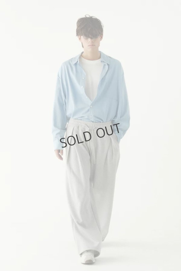 画像3: {SOLD}ekat エカット(UNISEX) FRONT TUCK WIDE SWEAT PANTS{-BFS} (3)