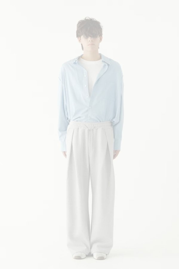 画像4:   ekat エカット(UNISEX) FRONT TUCK WIDE SWEAT PANTS{-BFS} (4)