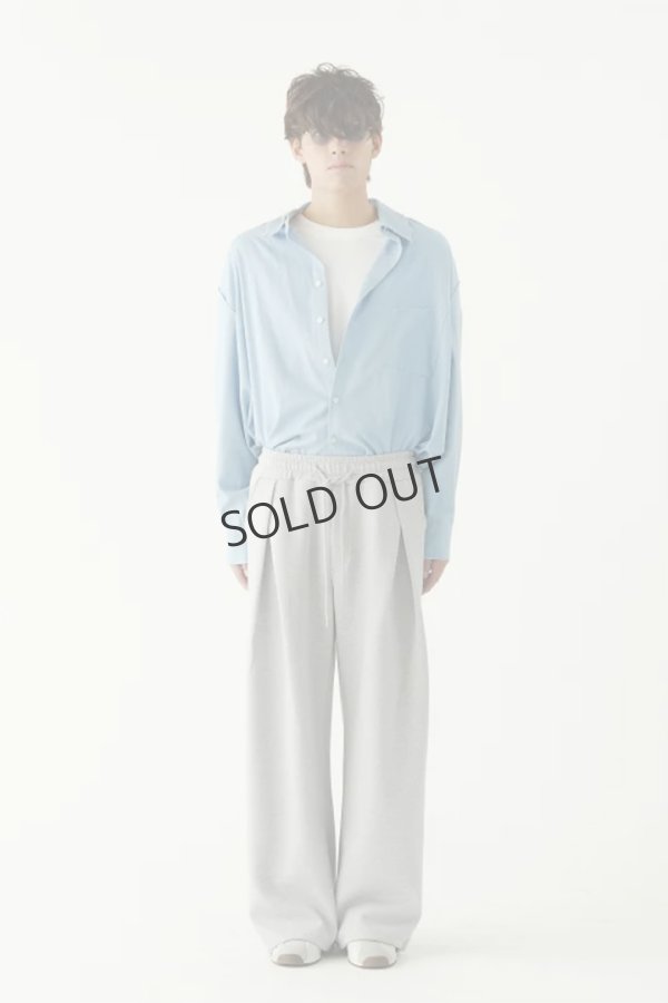 画像4: {SOLD}ekat エカット(UNISEX) FRONT TUCK WIDE SWEAT PANTS{-BFS} (4)