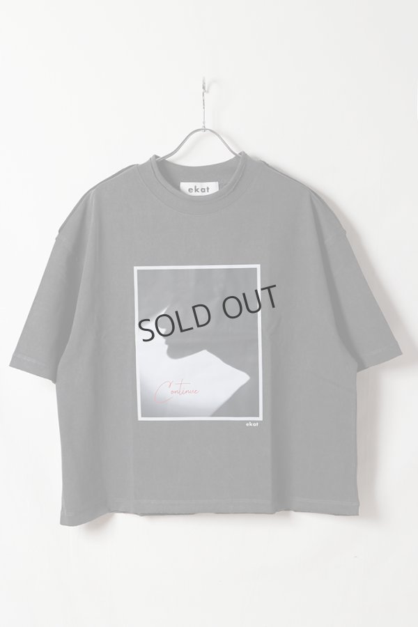 画像1: {SOLD}ekat エカット(UNISEX) SHADOW LAYERED T SHIRTS{-BFS} (1)