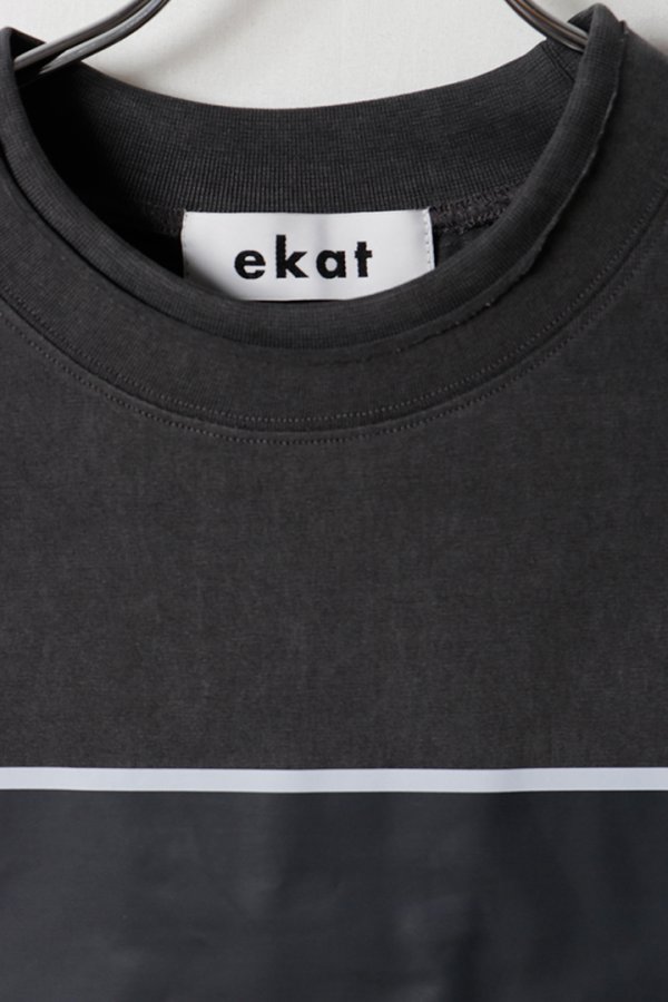 画像2: ekat エカット(UNISEX) SHADOW LAYERED T SHIRTS{-BFS} (2)