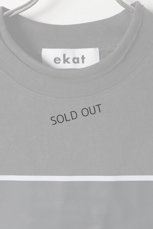 画像2: {SOLD}ekat エカット(UNISEX) SHADOW LAYERED T SHIRTS{-BFS} (2)