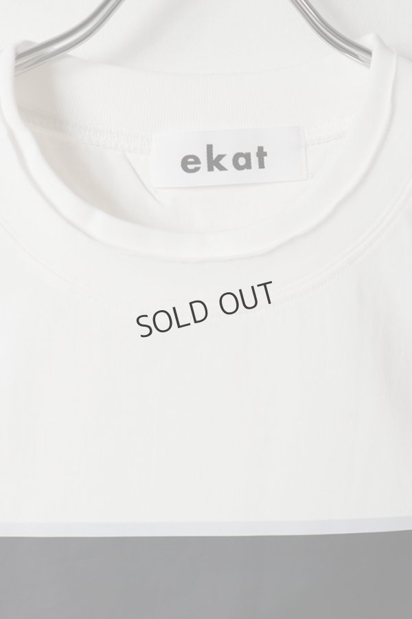 画像2: {SOLD}ekat エカット(UNISEX) SHADOW LAYERED T SHIRTS{-BFS} (2)