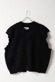 画像1: ekat エカット(UNISEX) DAMAGE KNIT VEST{-BFS} (1)