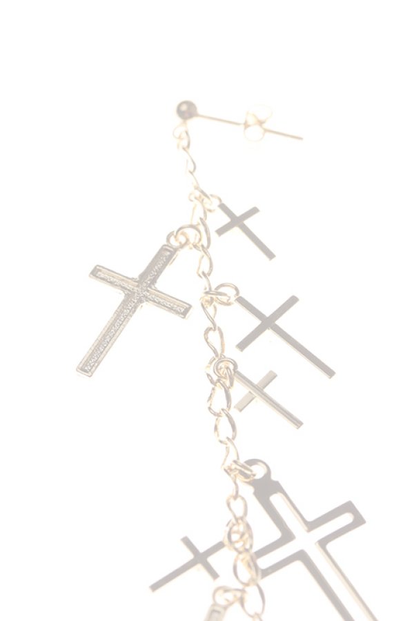 画像2:   Enasoluna エナソルーナ Greed cross pierced グリードクロスピアス{-ADS} (2)