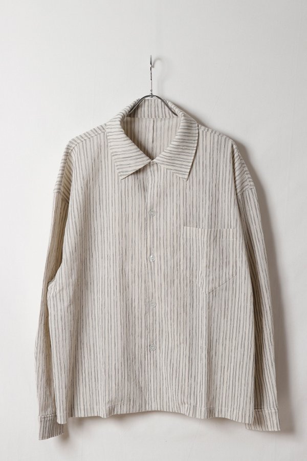 画像1: ekat エカット(UNISEX) PETALUM CREPE SHIRT{-BFS} (1)