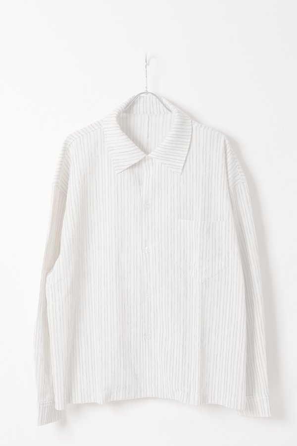 画像1:  {SOLD} ekat エカット(UNISEX) PETALUM CREPE SHIRT{-BFS} (1)