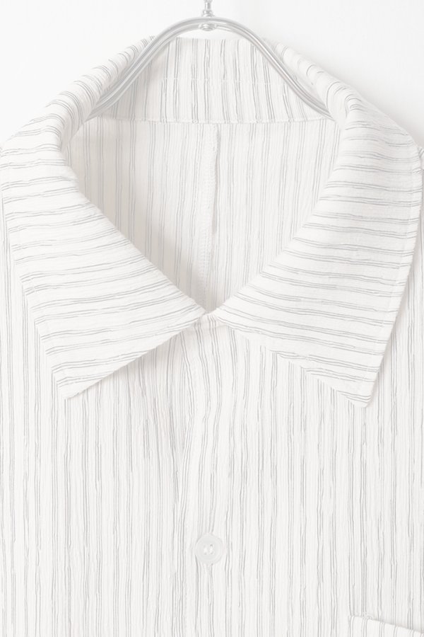 画像2:  {SOLD} ekat エカット(UNISEX) PETALUM CREPE SHIRT{-BFS} (2)