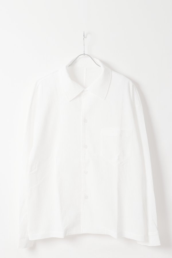 画像1:  {SOLD} ekat エカット(UNISEX) PETALUM CREPE SHIRT{-BFS} (1)