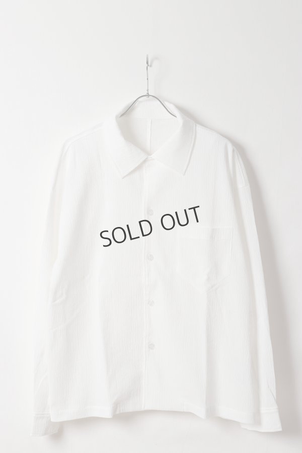 画像1: {SOLD}ekat エカット(UNISEX) PETALUM CREPE SHIRT{-BFS} (1)