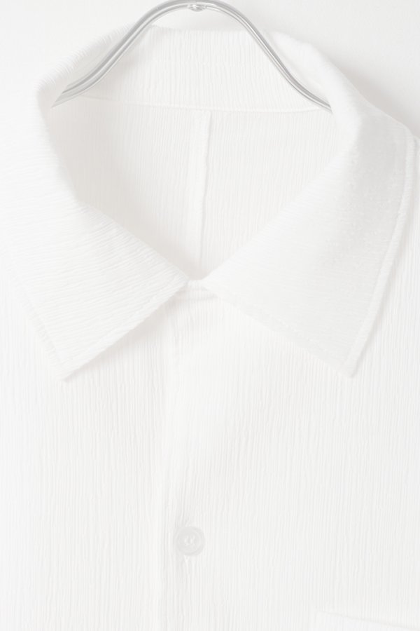 画像2:  {SOLD} ekat エカット(UNISEX) PETALUM CREPE SHIRT{-BFS} (2)