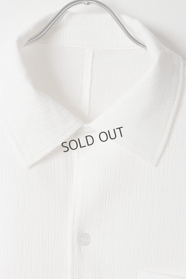 画像2: {SOLD}ekat エカット(UNISEX) PETALUM CREPE SHIRT{-BFS} (2)