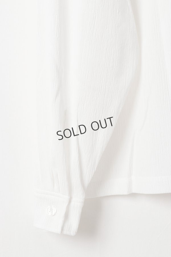 画像5: {SOLD}ekat エカット(UNISEX) PETALUM CREPE SHIRT{-BFS} (5)