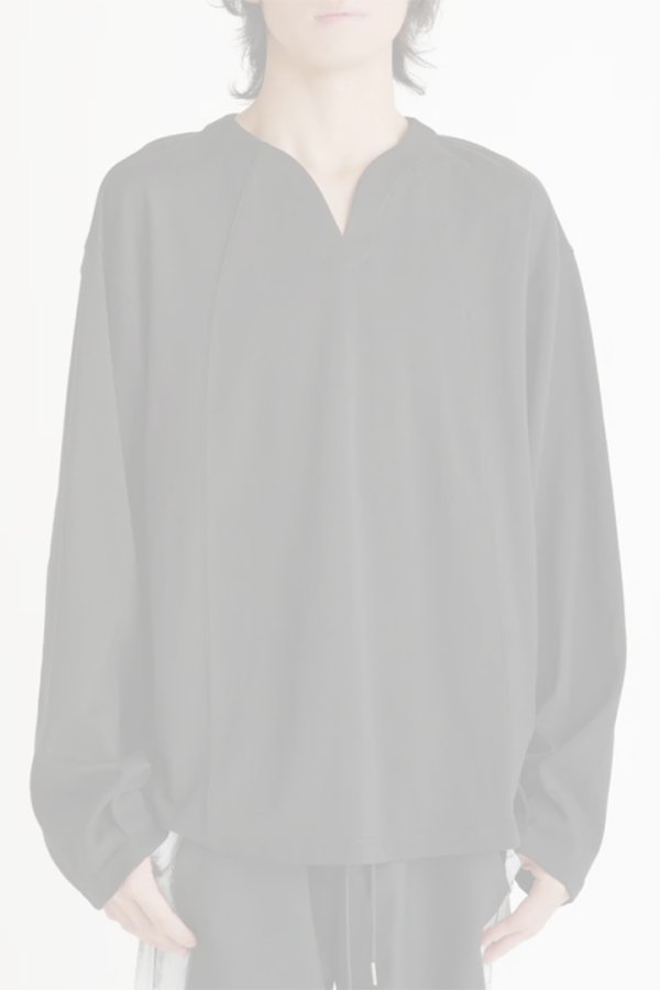 画像6:   ekat エカット(UNISEX) 3D PATTERN U NECK TOPS{-BEA} (6)
