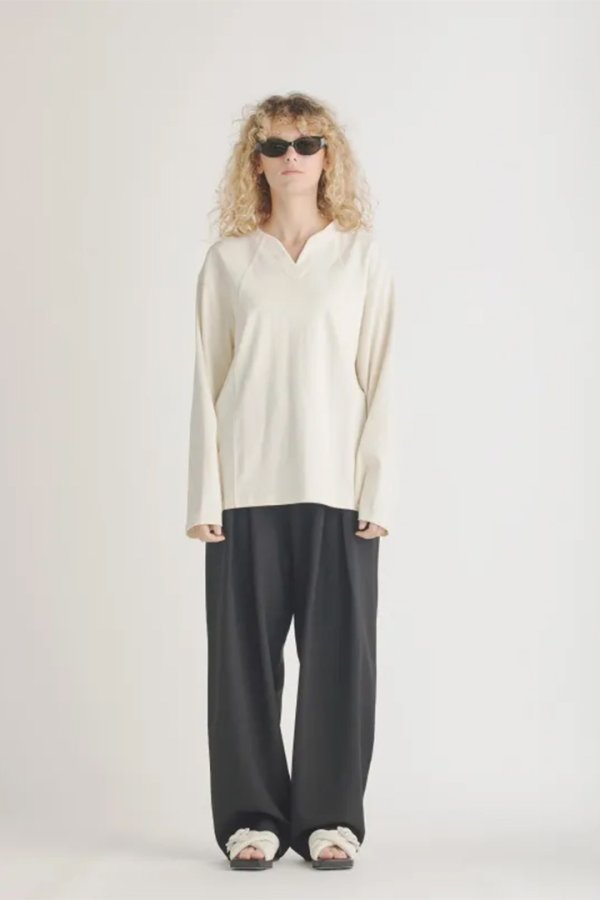 画像8: ekat エカット(UNISEX) 3D PATTERN U NECK TOPS{-BEA} (8)